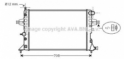 AVA QUALITY COOLING ola2254 -  Радиатор, охлаждение двигателя